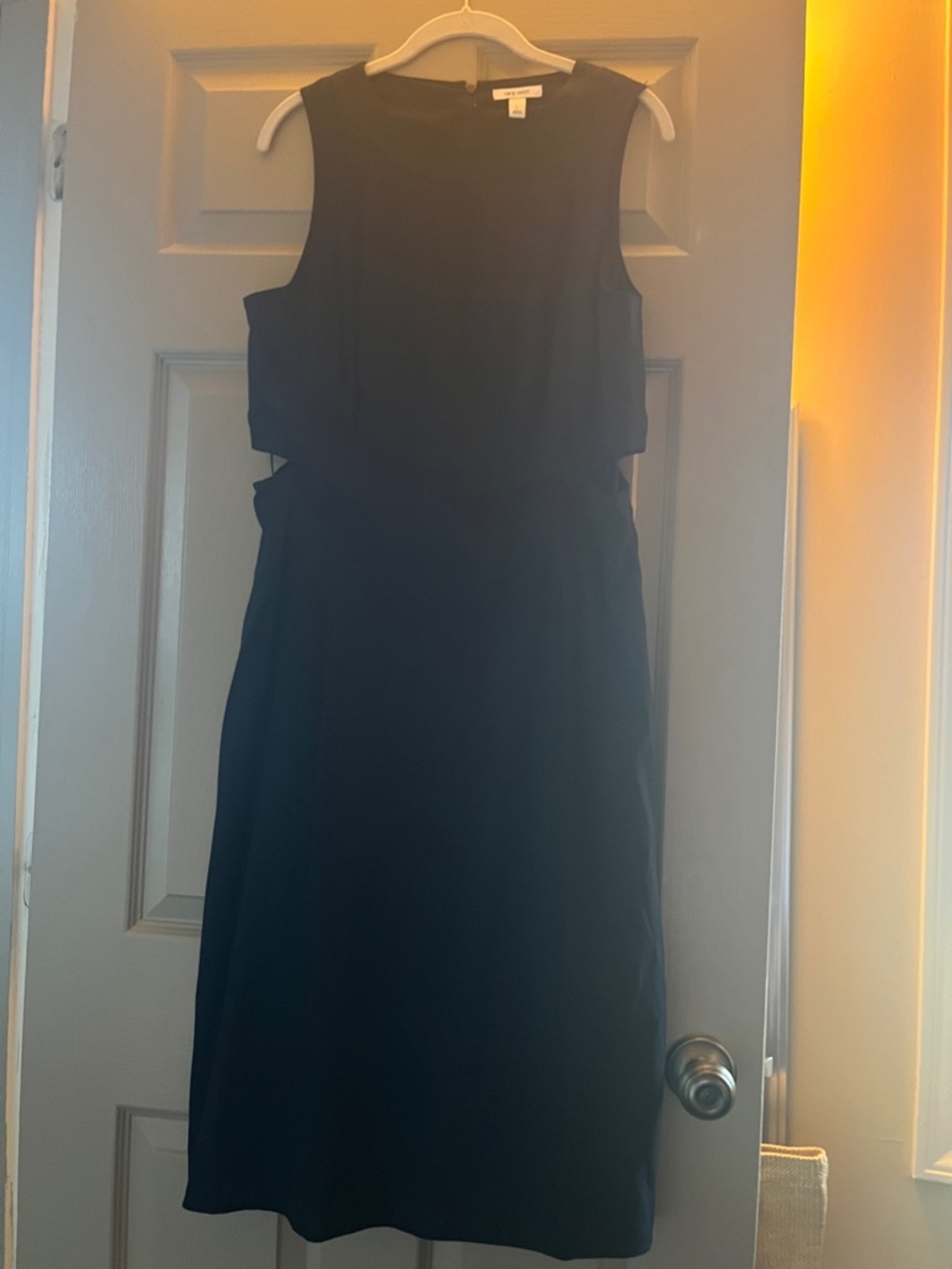 Nine West Black Sleeveless Cutout Sheath Dress